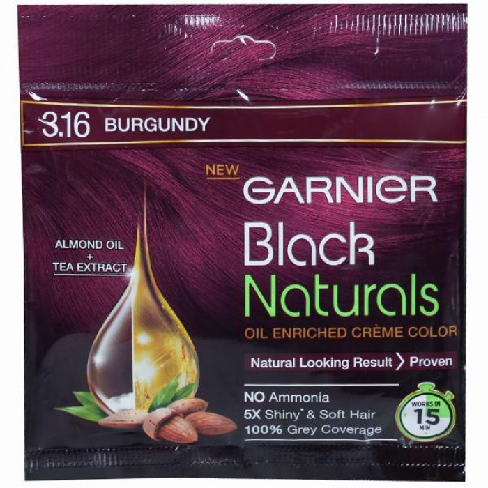 Garnier Black Naturals Shade 3.16 Burgundy, 20g+20ml