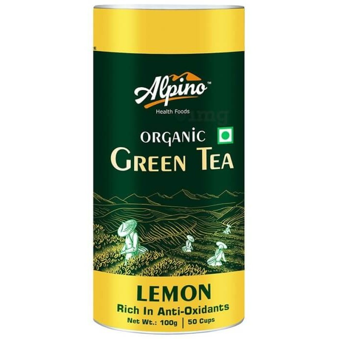 Alpino Certified Organic Lemon Green Tea 100gm