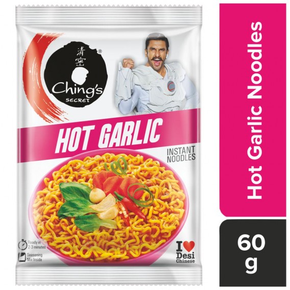 Ching's Secret Hot Garlic Instant Noodles, 60g