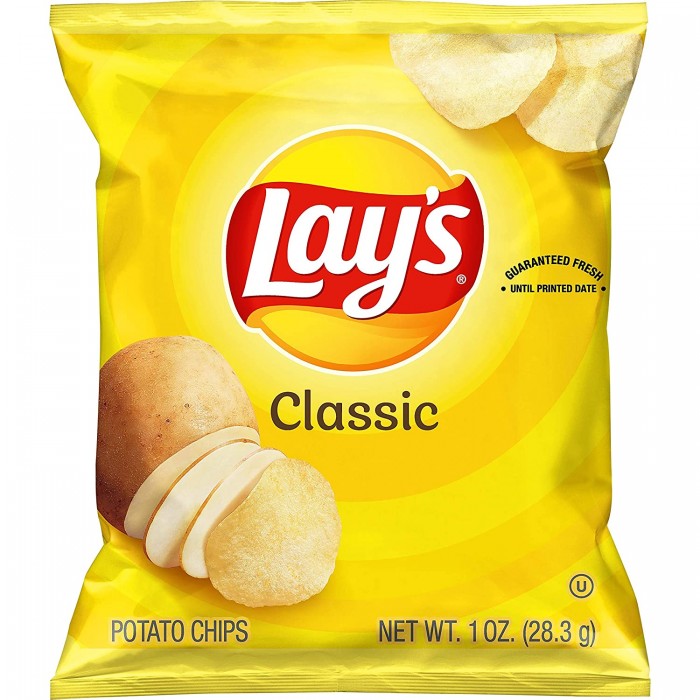 Lay's Potato Chips, Classic, , 25g (Pack of 3)
