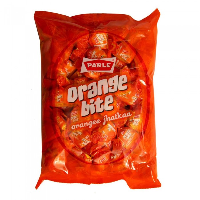 Parle Orange Bite Candy, 289g Pouch