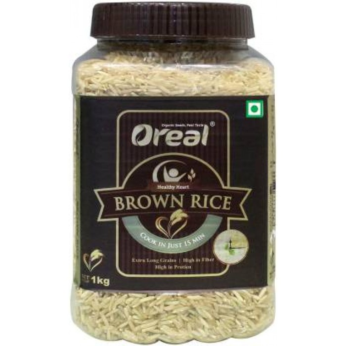Oreal Brown Rice Brown Long Grain Rice (Long Grain)  (1 kg)