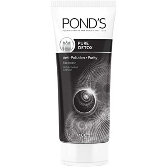 Pond's Pure Detox Anti-Pollution Purity Face Wash With Activated Charcoal, 50 g
