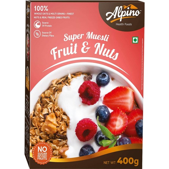 Alpino Super Muesli Fruit & Nuts 400gm
