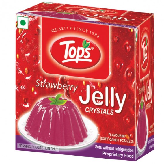 Tops Jelly - Strawberry, 90 g Carton