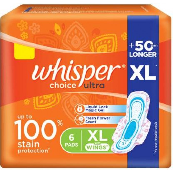 Whisper Choice Ultra Sanitary 6 Pads
