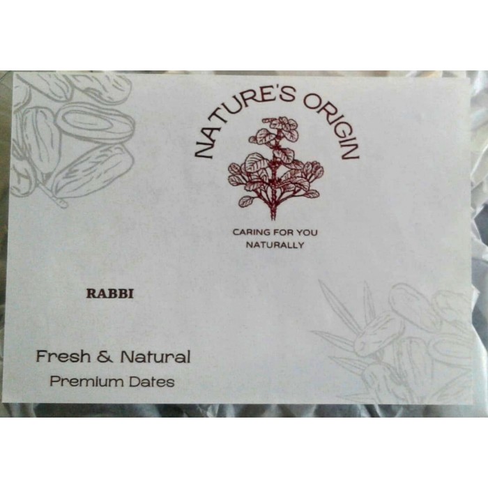Nature's Origin RABBI Premium Dates /  Khajoor,500g