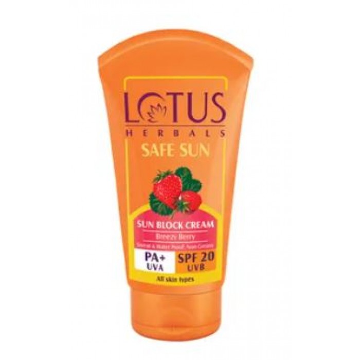 Lotus herbal sunscreen cream
