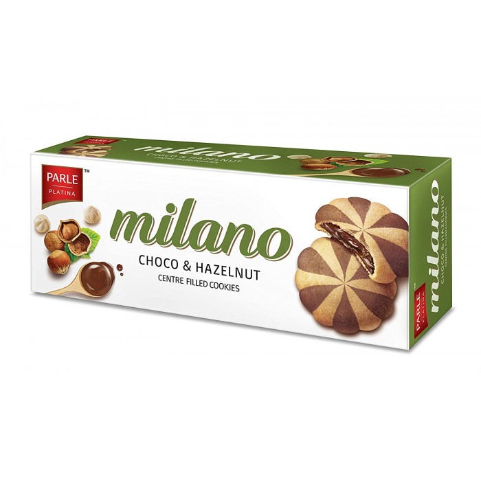 Parle Milano Hazelnut Cookies  (75 g)