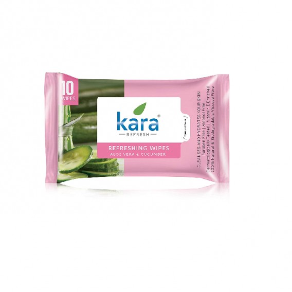 Kara Face Wipe - Aloe Vera & Cucumber (10 wipes) **