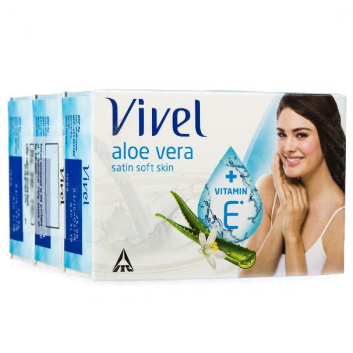 Vivel Aloe Vera Soap, 100g (Pack of 5)