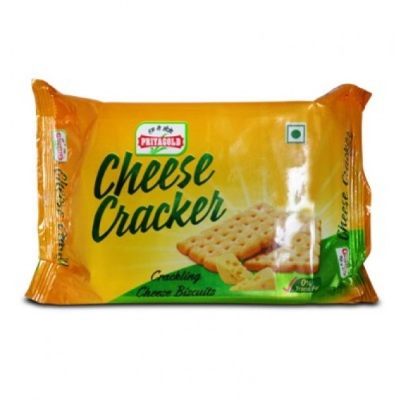 Priyagold Cheese Cracker Crackling Cheese Biscuits, 150 g