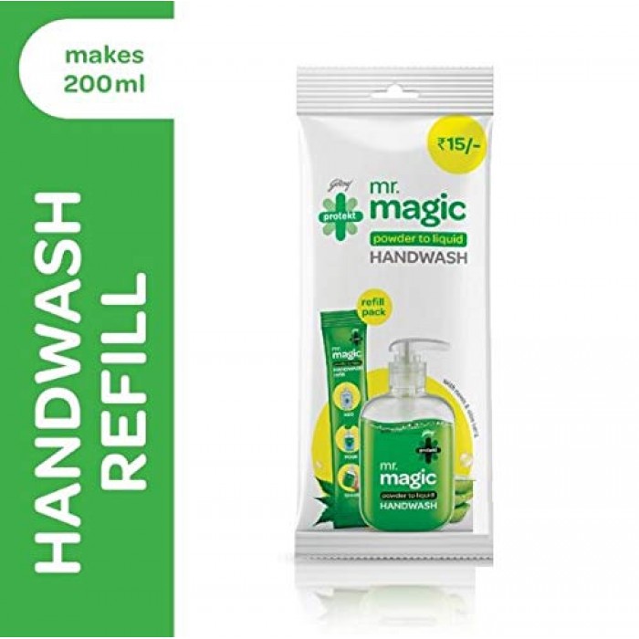 Godrej Protekt Mr. Magic Powder-to-Liquid Handwash Refill (Set of  2)