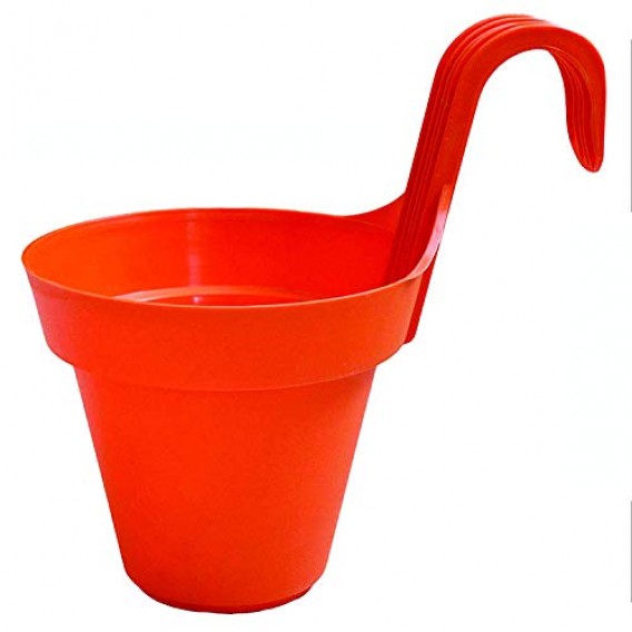 Round Plastic Lily Hook Pot with Lock 6" for Home, Garden / Gamla