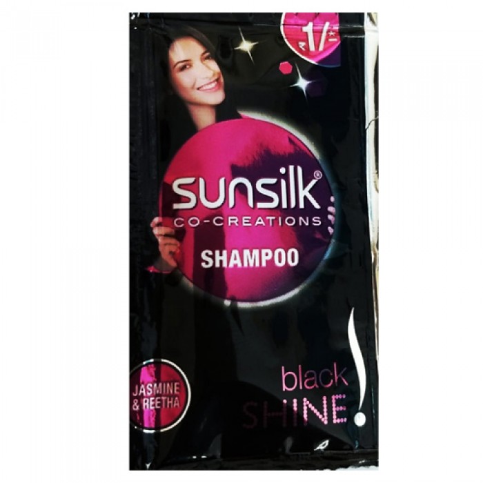 Sunsilk Black Shampoo, 5.5ml Sachet - Pack of 20