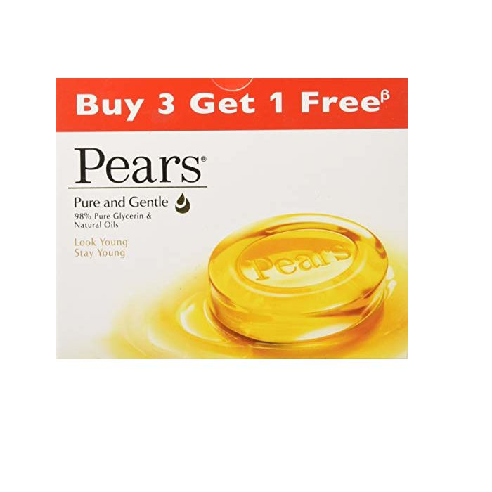 Pears Pure and Gentle Soap (Buy 3 Get 1 Free)