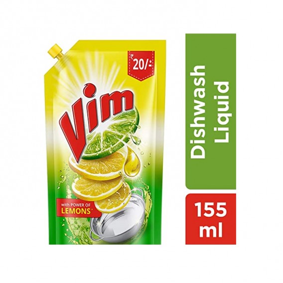VIM GEL LIQUID POUCH, 155 ml
