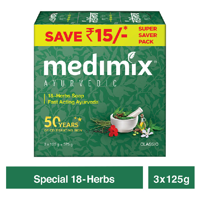 Medimix Ayurvedic Classic 18 Herbs Soap (125 gm)