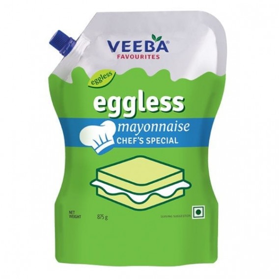Veeba Eggless Mayonnaise Pouch, 875g